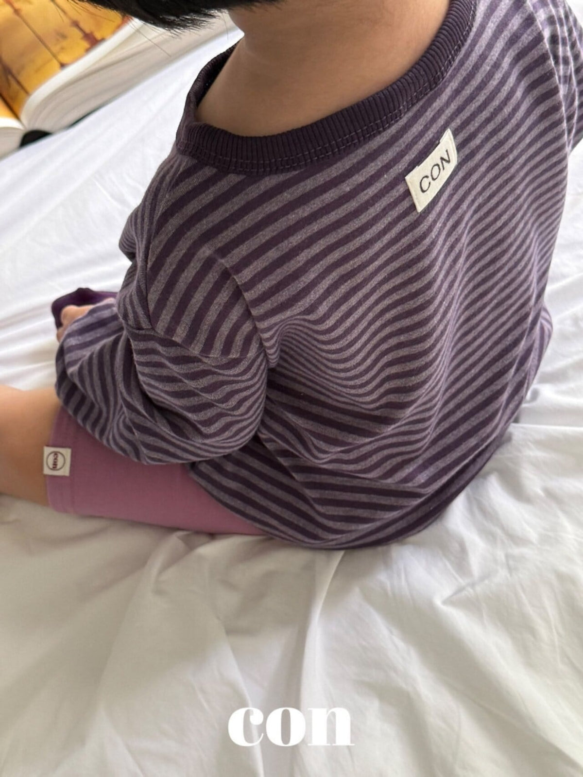 CON ストライプTシャツ