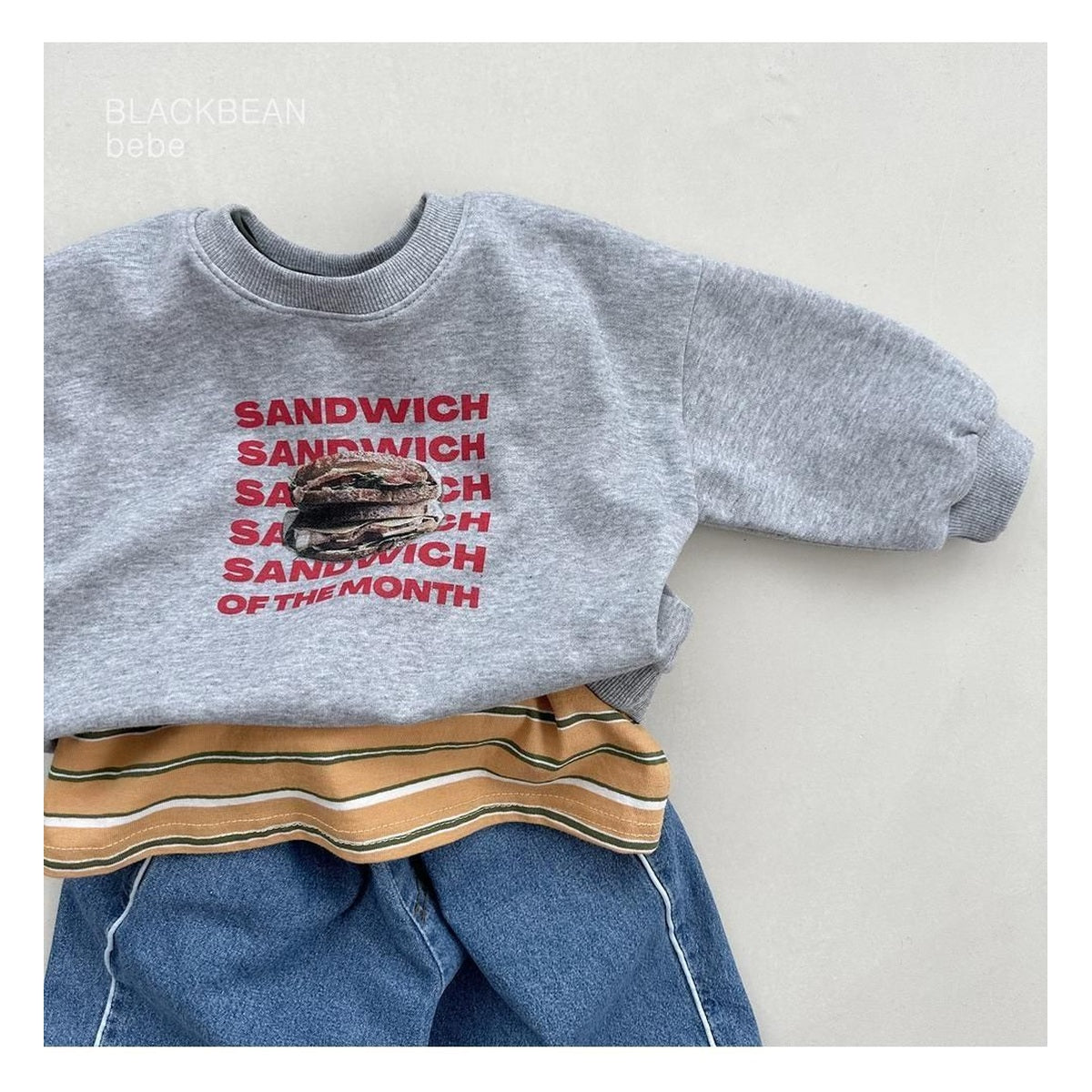 Blackbean サンドイッチベビー スウェット