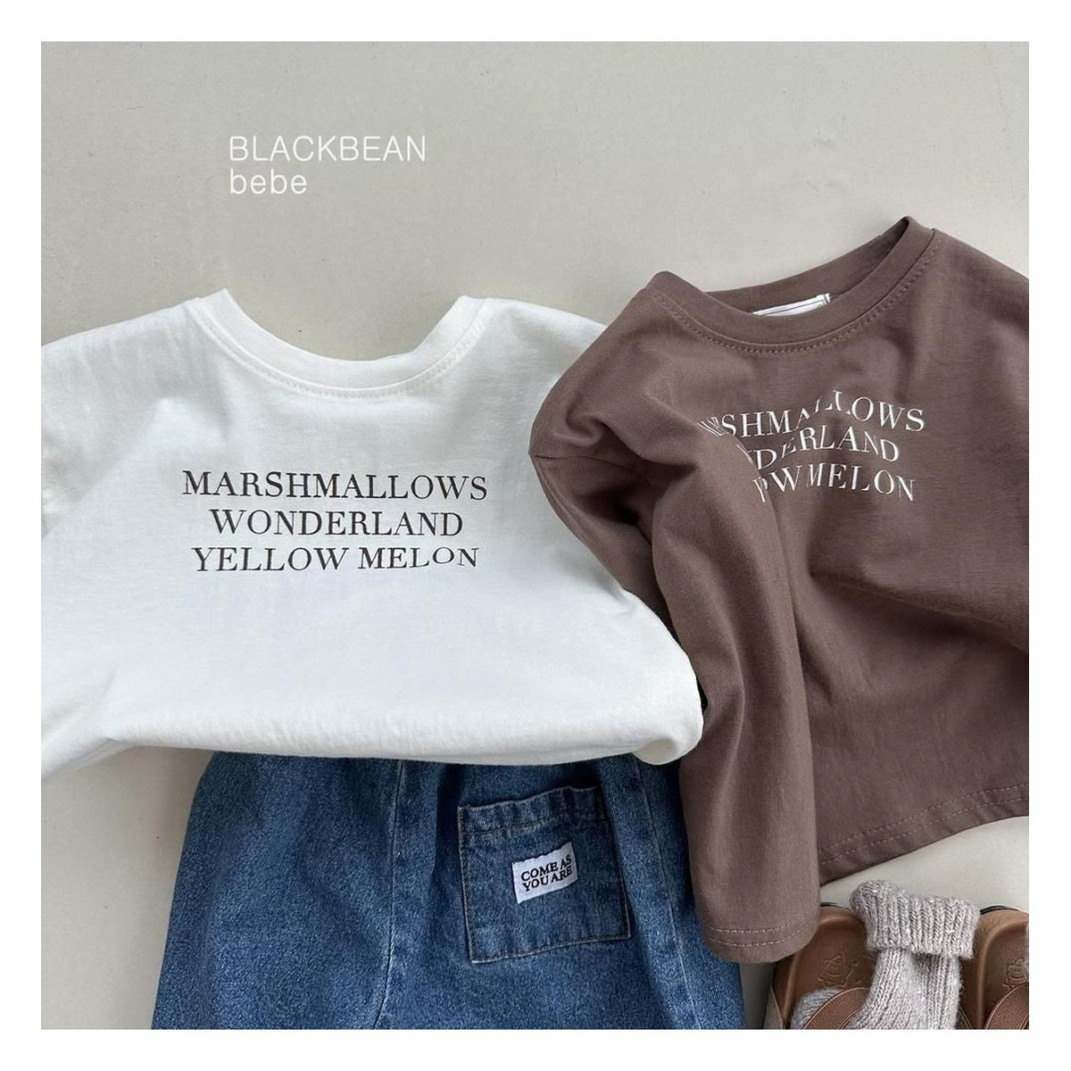 Blackbean ベーシックベビーTシャツ