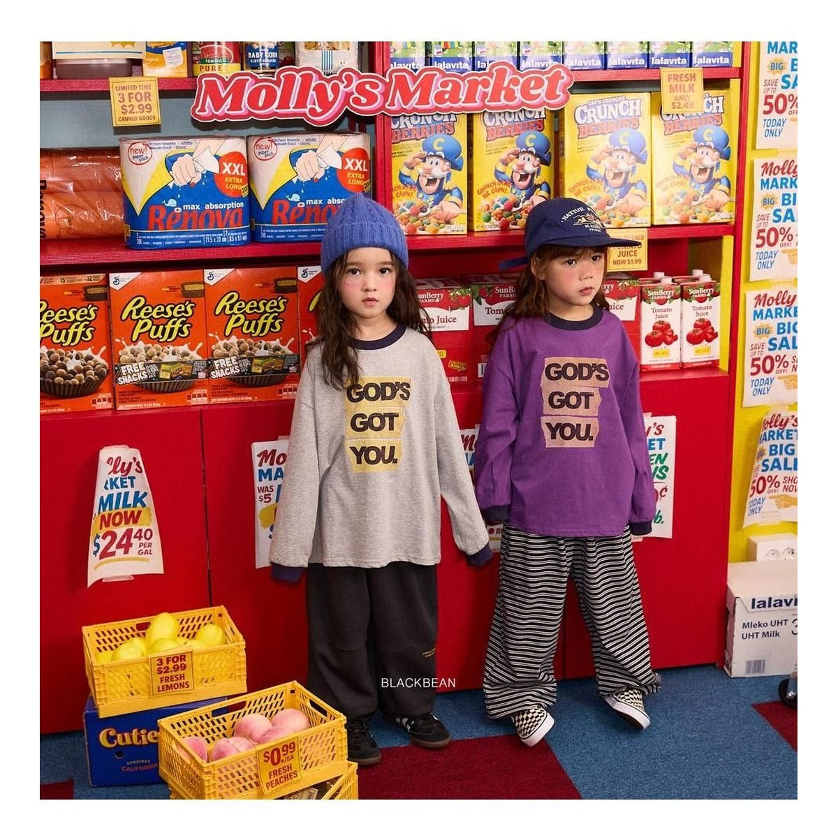 Blackbean テープTシャツ