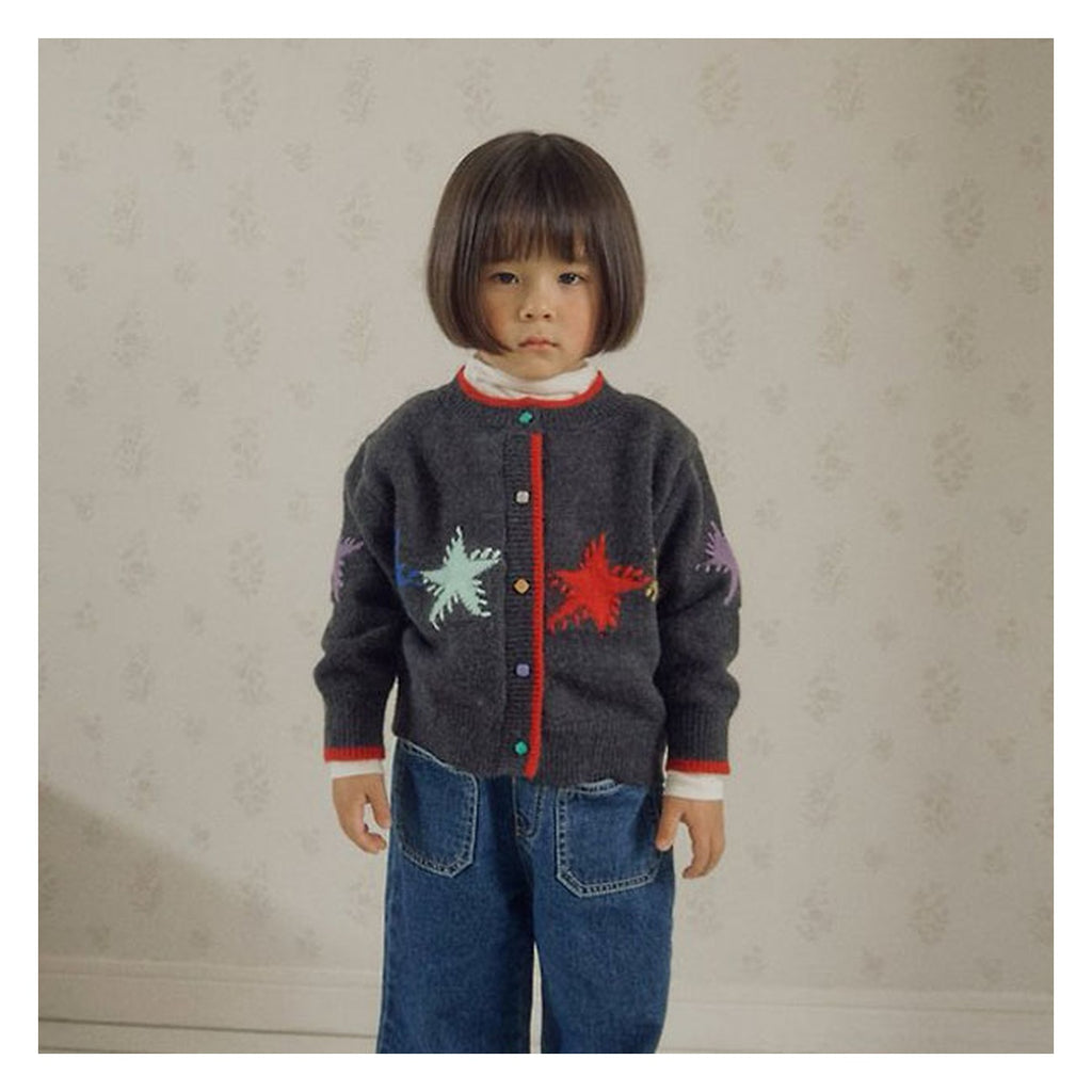 BYMIMI ビッグスターニットカーディガン