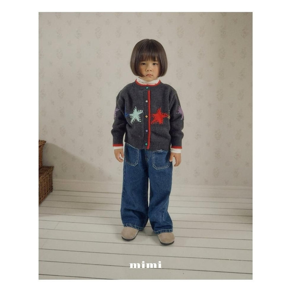 BYMIMI ビッグスターニットカーディガン