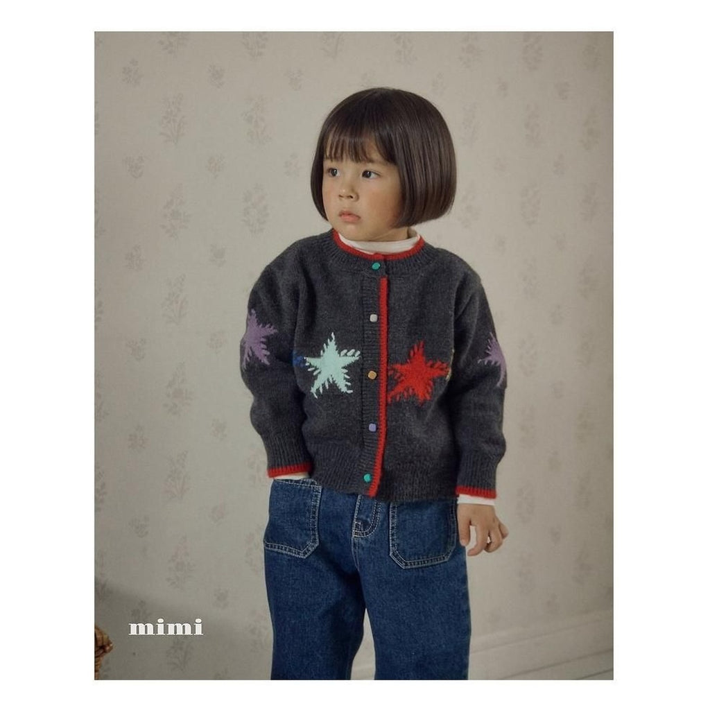 BYMIMI ビッグスターニットカーディガン