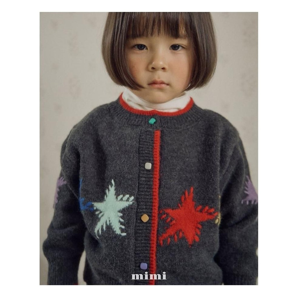 BYMIMI ビッグスターニットカーディガン