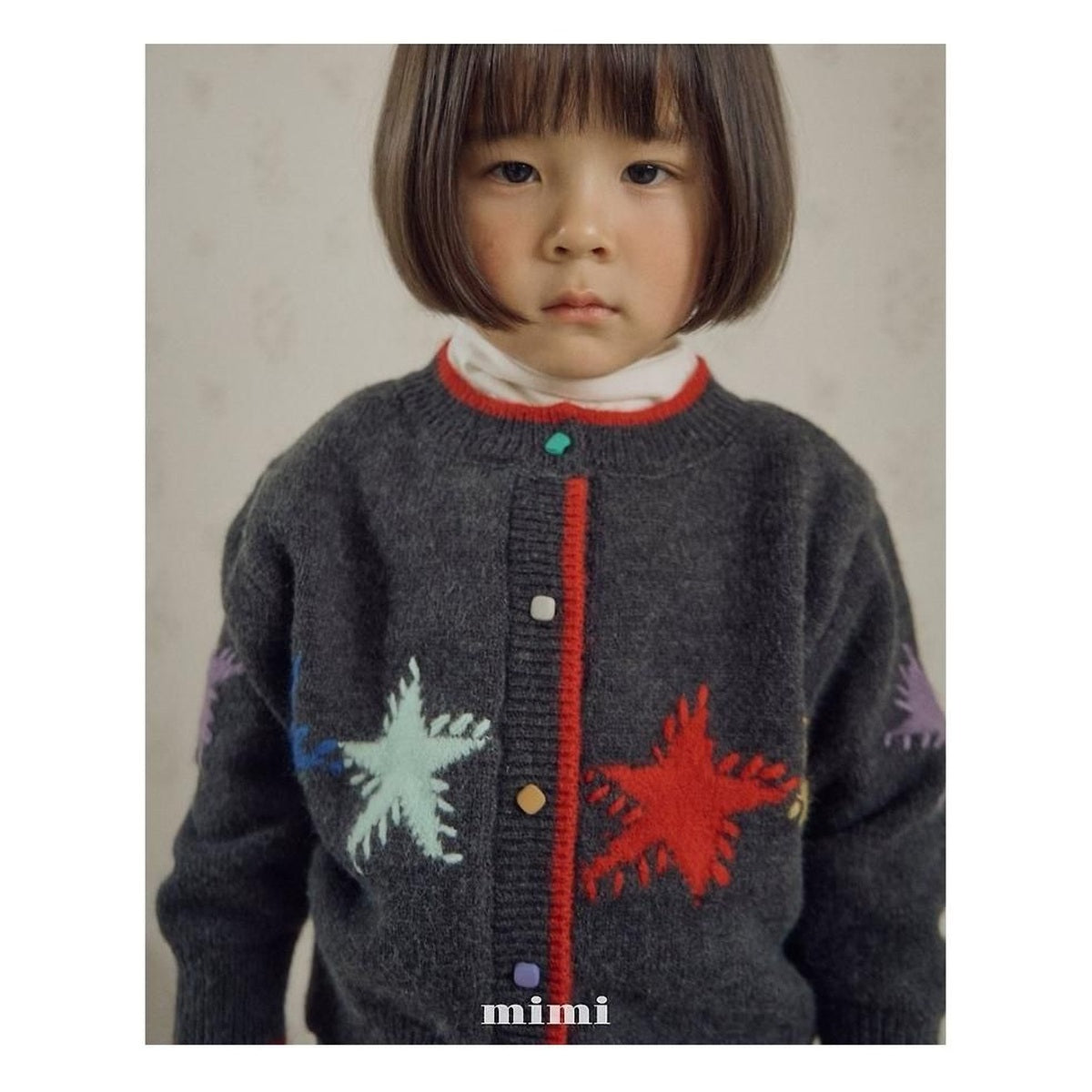 BYMIMI ビッグスターニットカーディガン