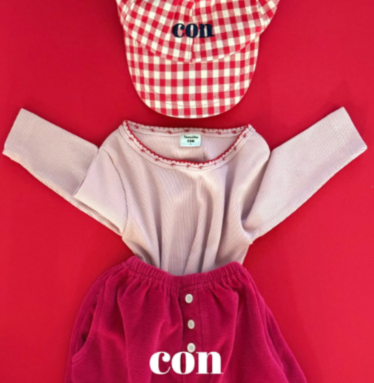 CON コーンチェック帽子