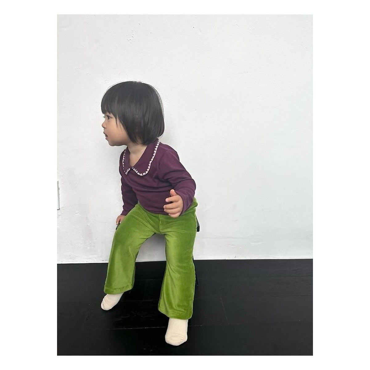 Ko and Ko リブブーツカットパンツ