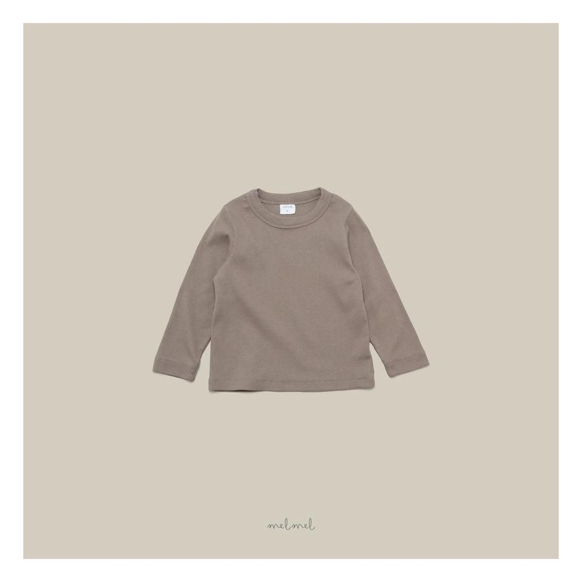 melmel リブTシャツ