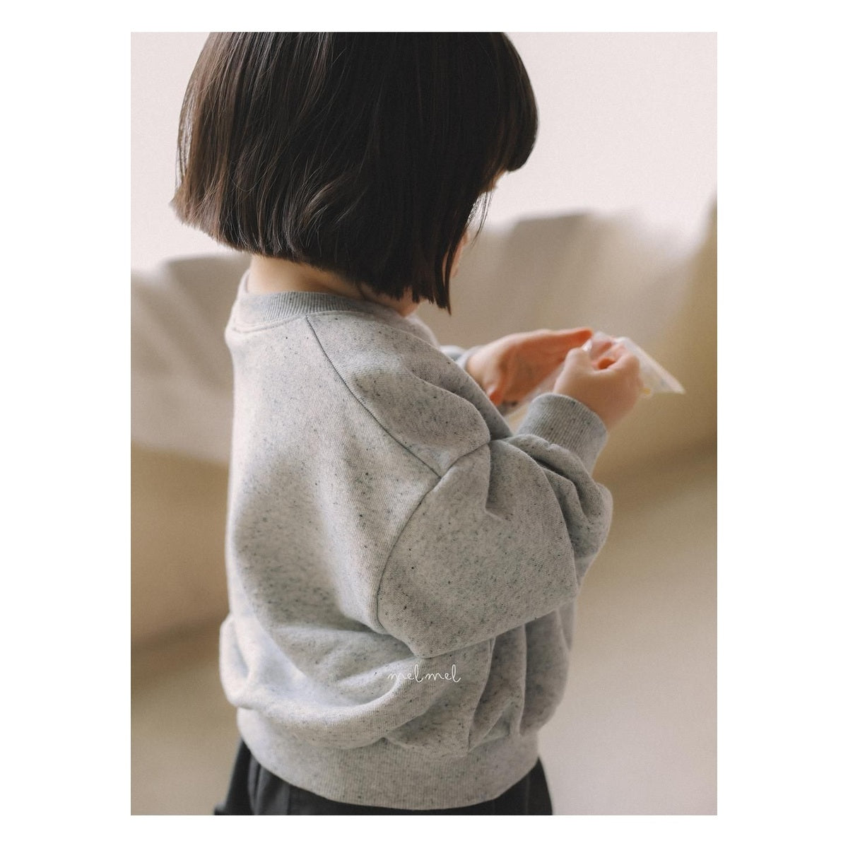 melmel ネップスウェット
