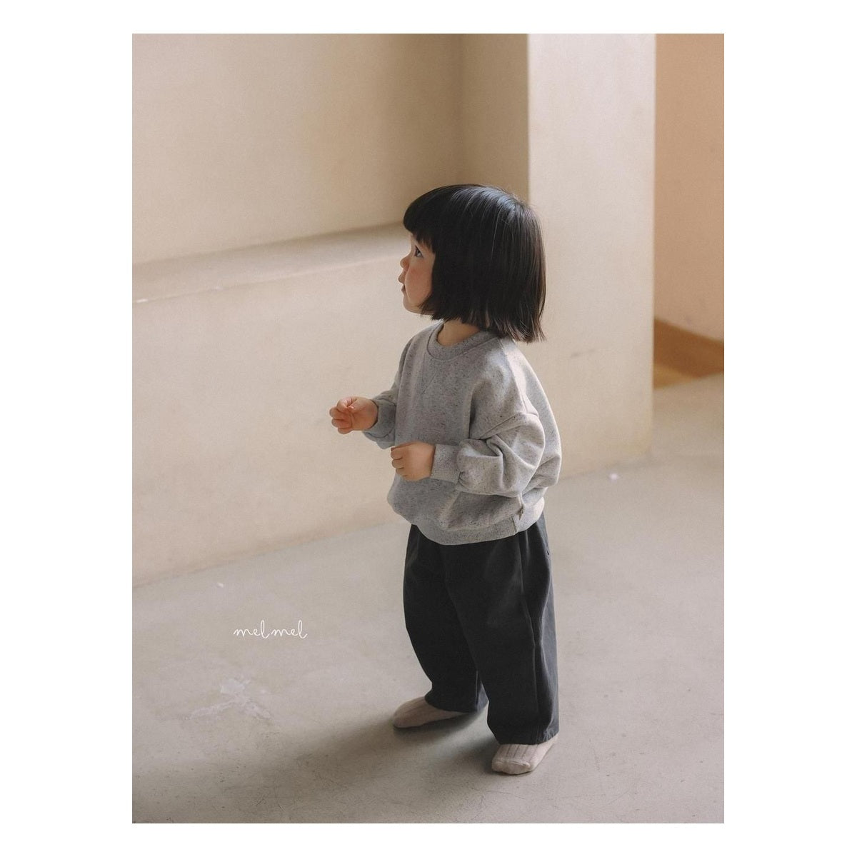 melmel ネップスウェット