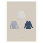 melmel ミルクコットンリブTシャツ