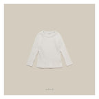 melmel ミルクコットンリブTシャツ
