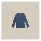melmel ミルクコットンリブTシャツ