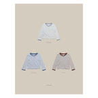 melmel 配色ボーダーTシャツ