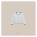 melmel 配色ボーダーTシャツ