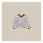 melmel 配色ボーダーTシャツ
