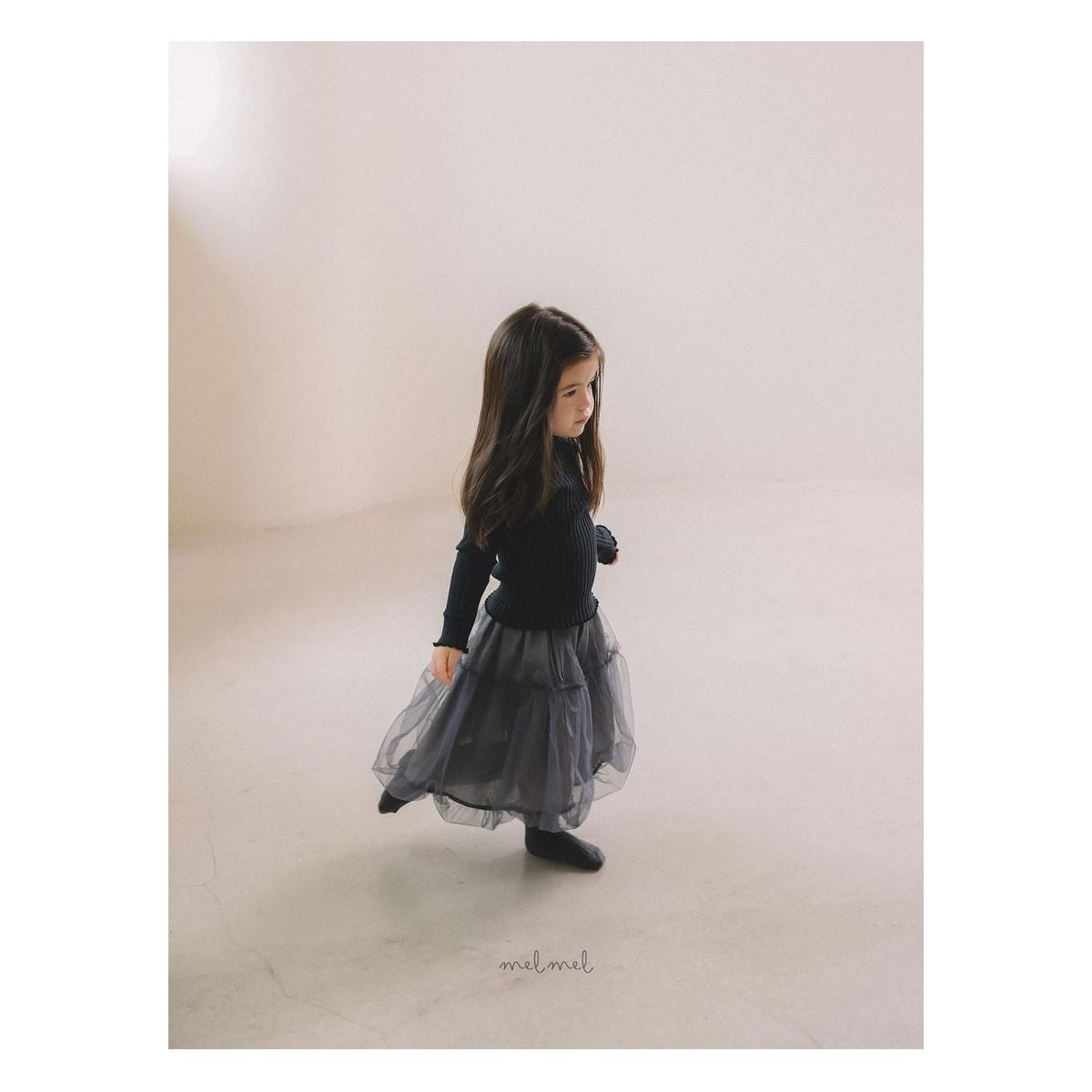 melmel バルーンチュールスカート