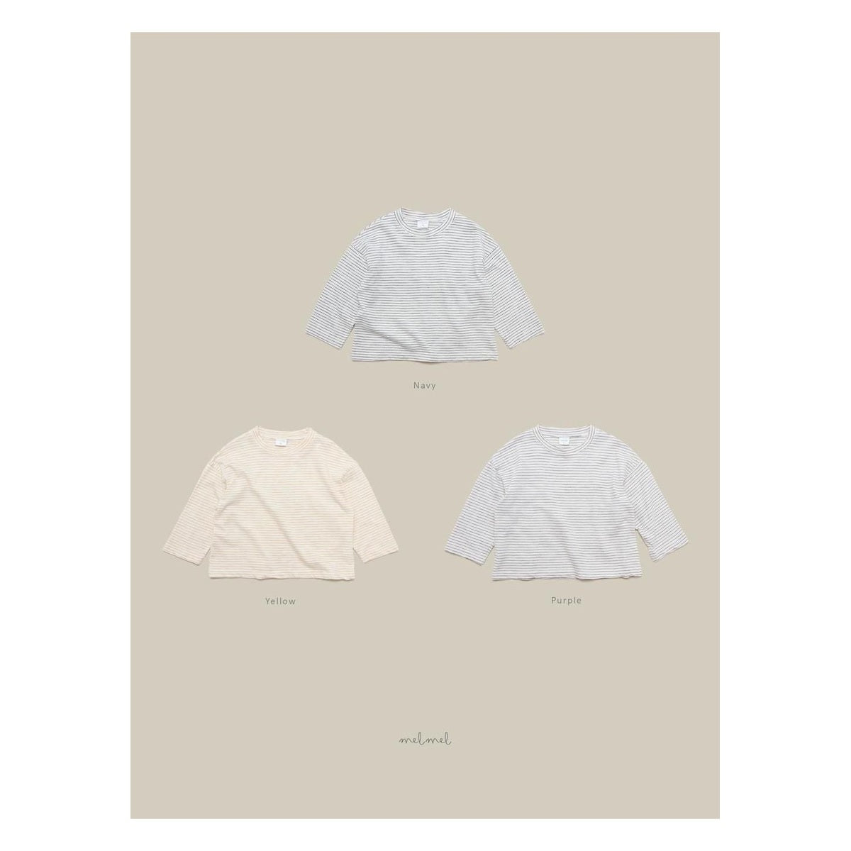 melmel ボーダーTシャツ