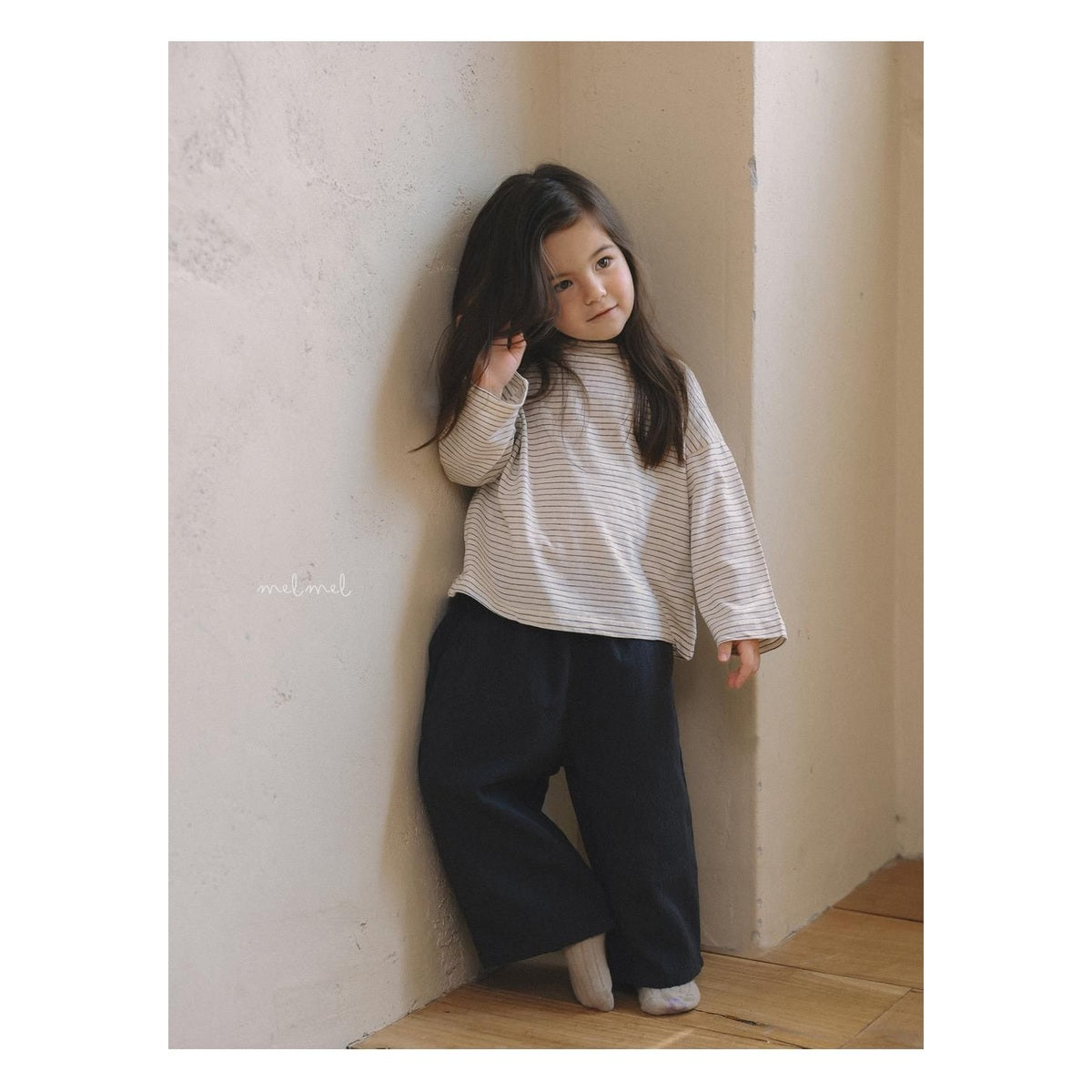 melmel ボーダーTシャツ