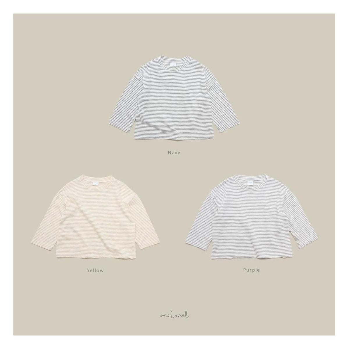 melmel ボーダーTシャツ