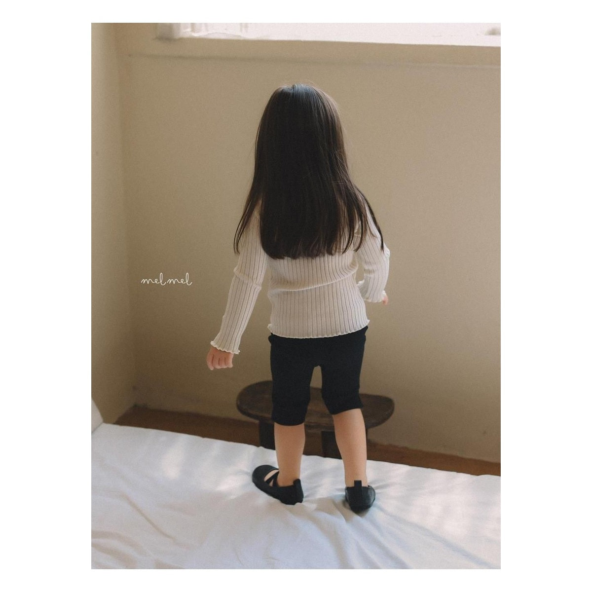 melmel カプリリブパンツ