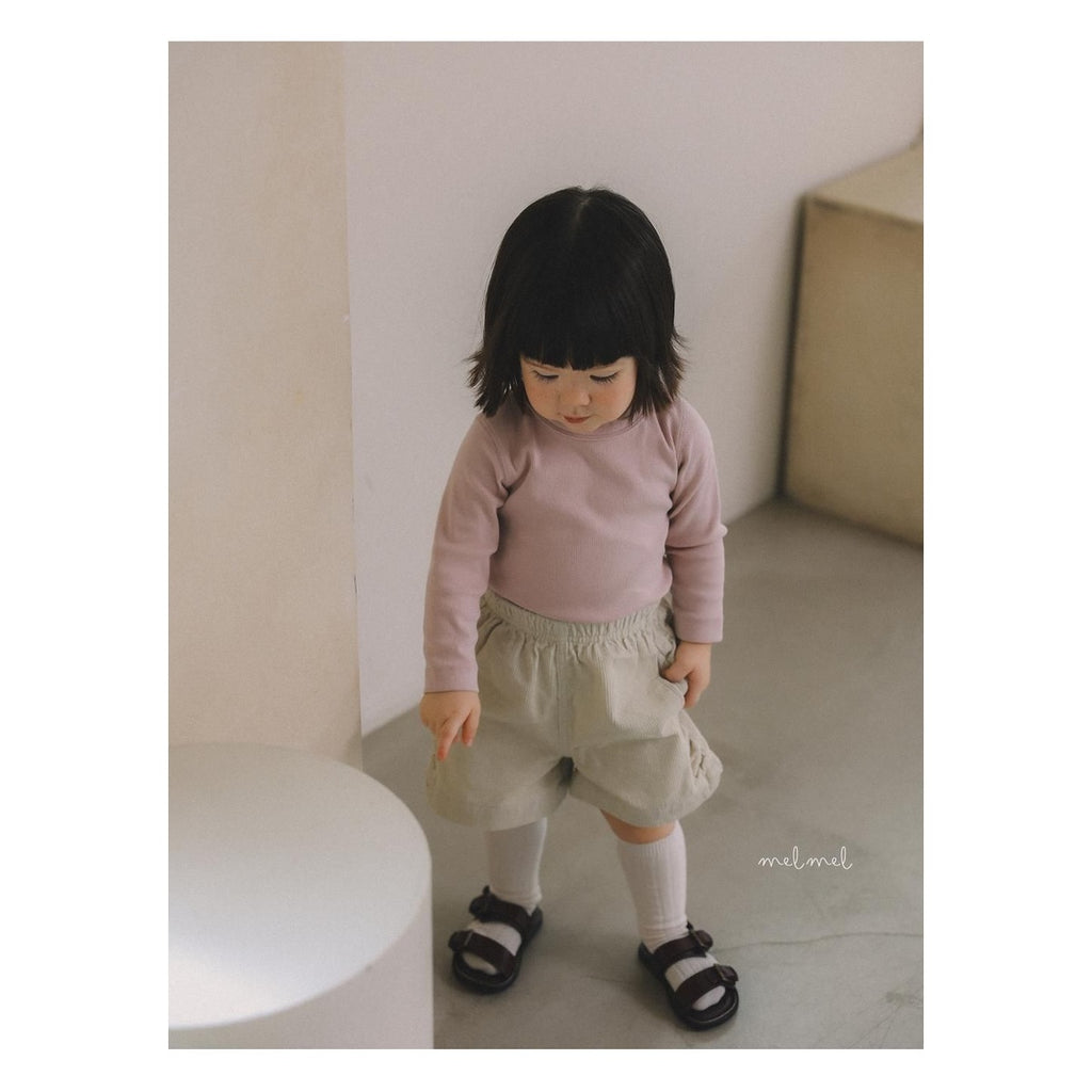 melmel コーデュロイショートパンツ