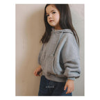 melmel フードジップアップパーカー