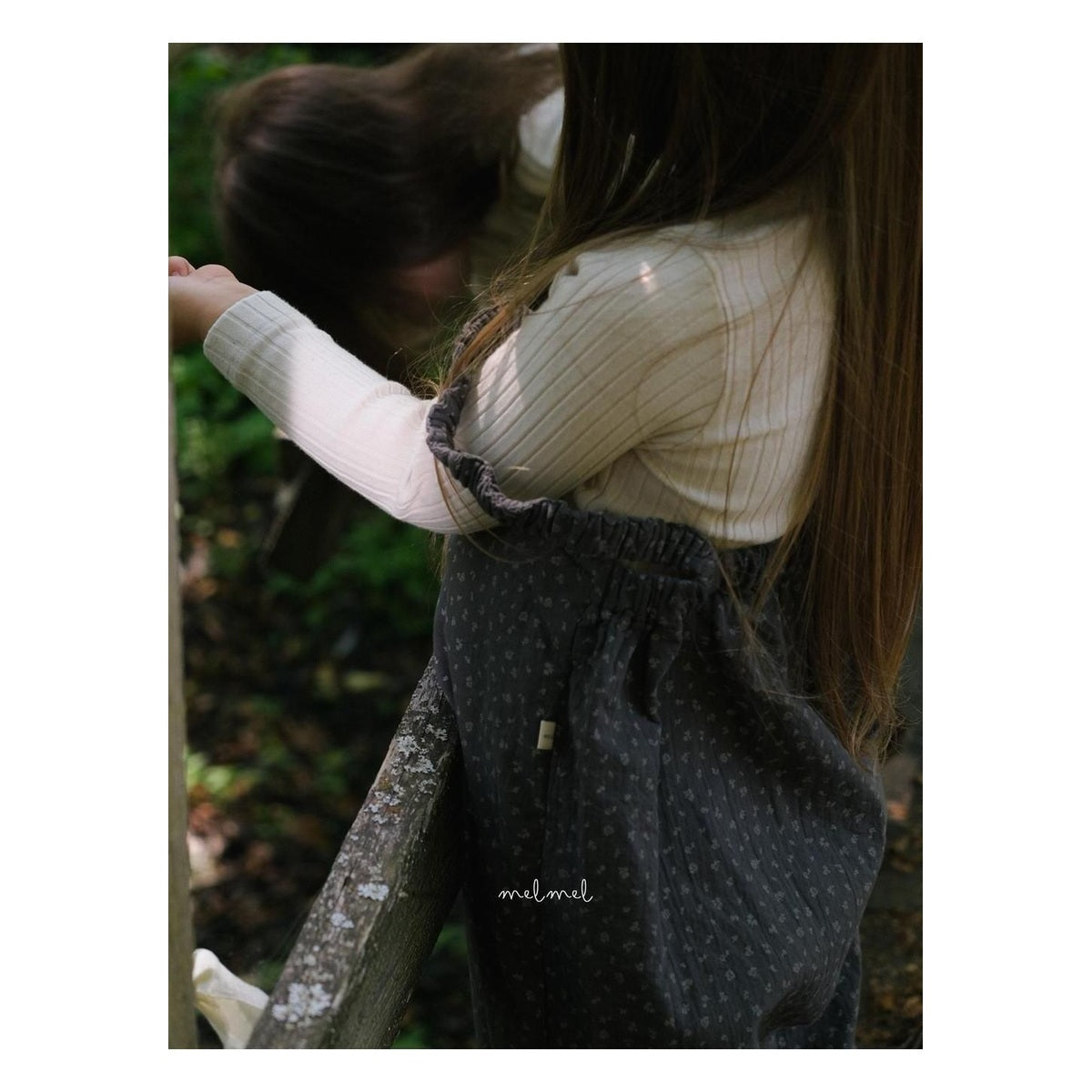 melmel ミルクリブTシャツ