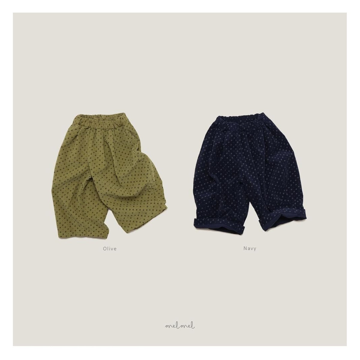 melmel ロージーコーデュロイバギーパンツ