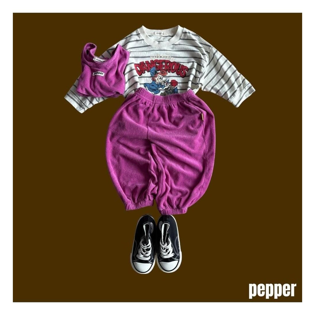 PEPPER テリージョガーパンツ