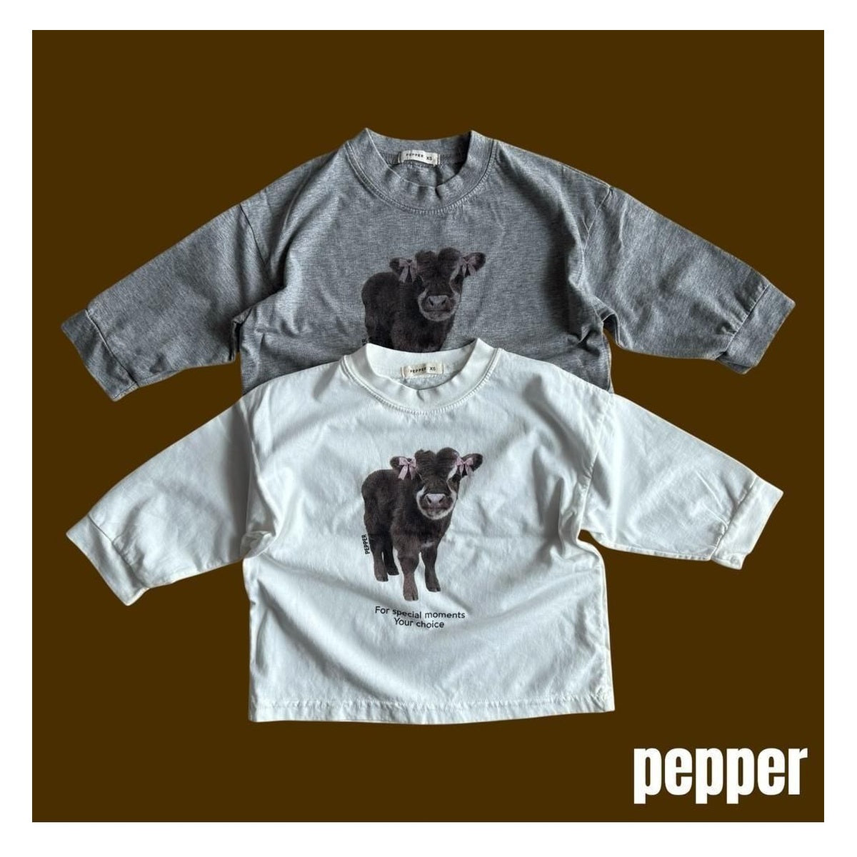 PEPPER 子牛Tシャツ