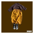 PEPPER みかん柄ハーフタートルネック