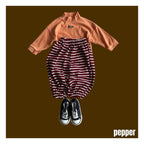 PEPPER みかん柄ハーフタートルネック