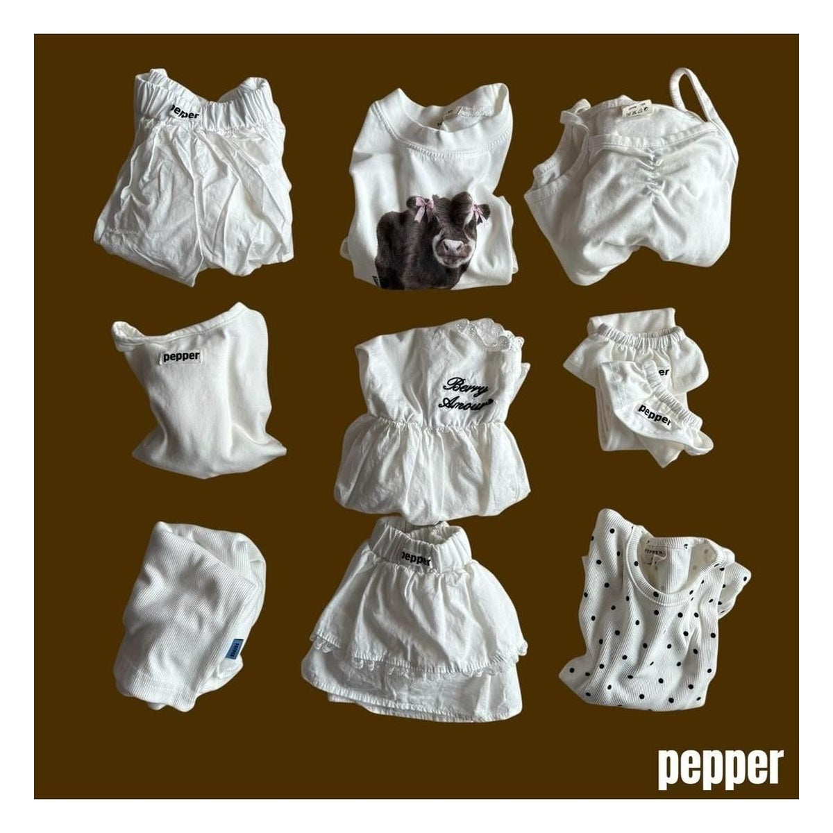 PEPPER ソフトドットTシャツ