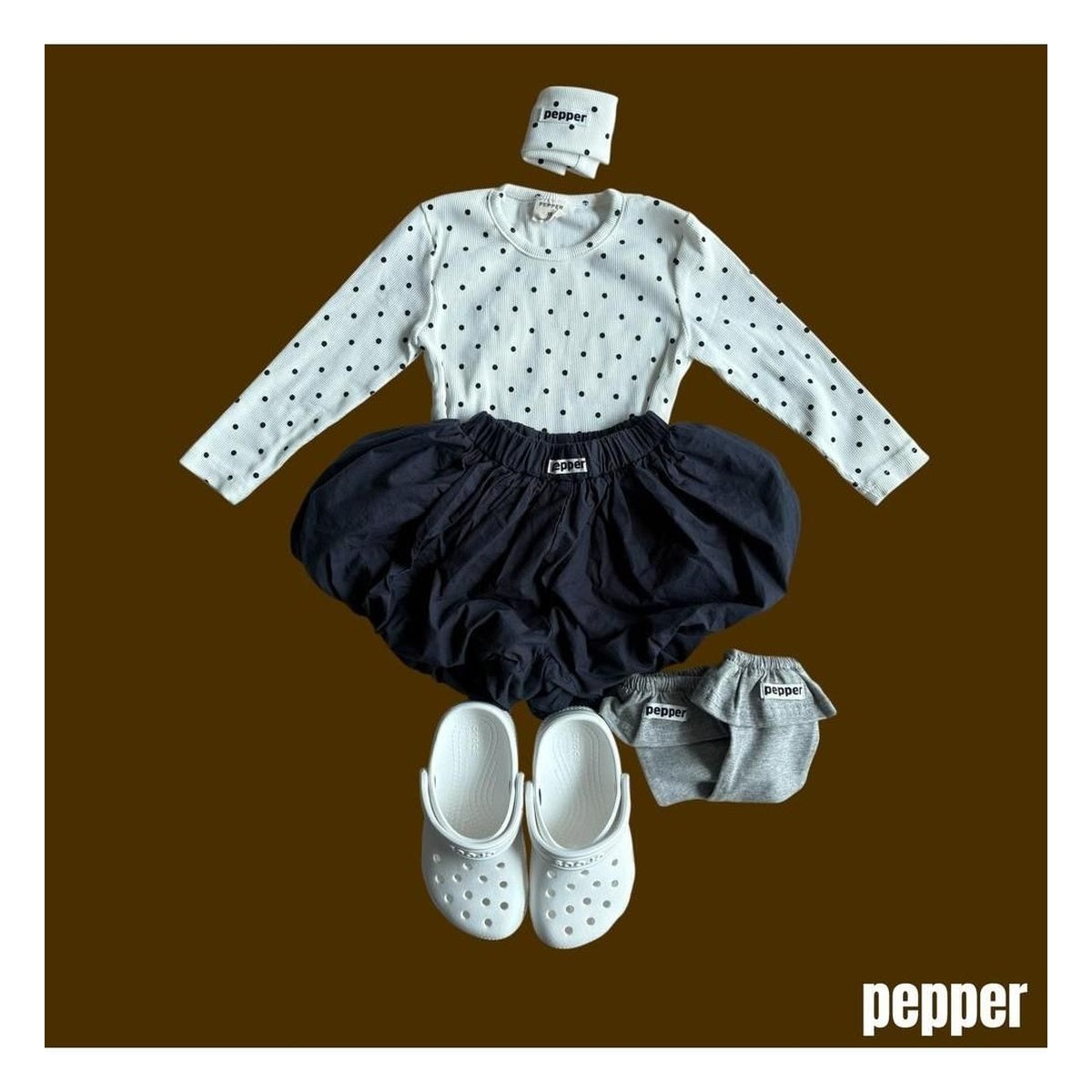 PEPPER ソフトドットTシャツ