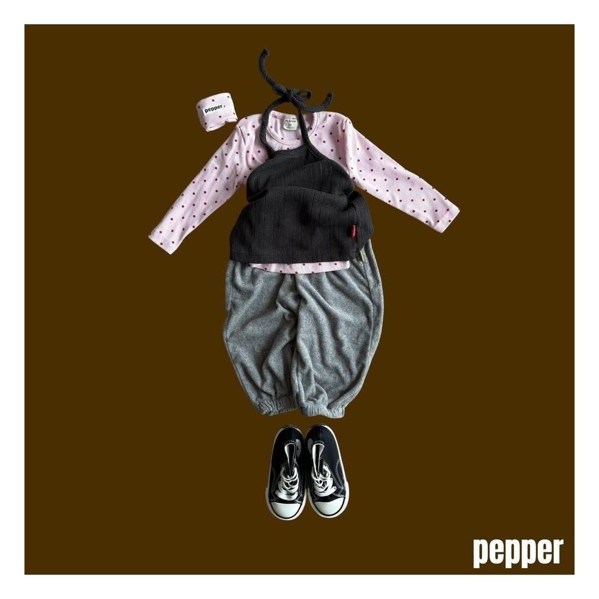 PEPPER ソフトドットTシャツ