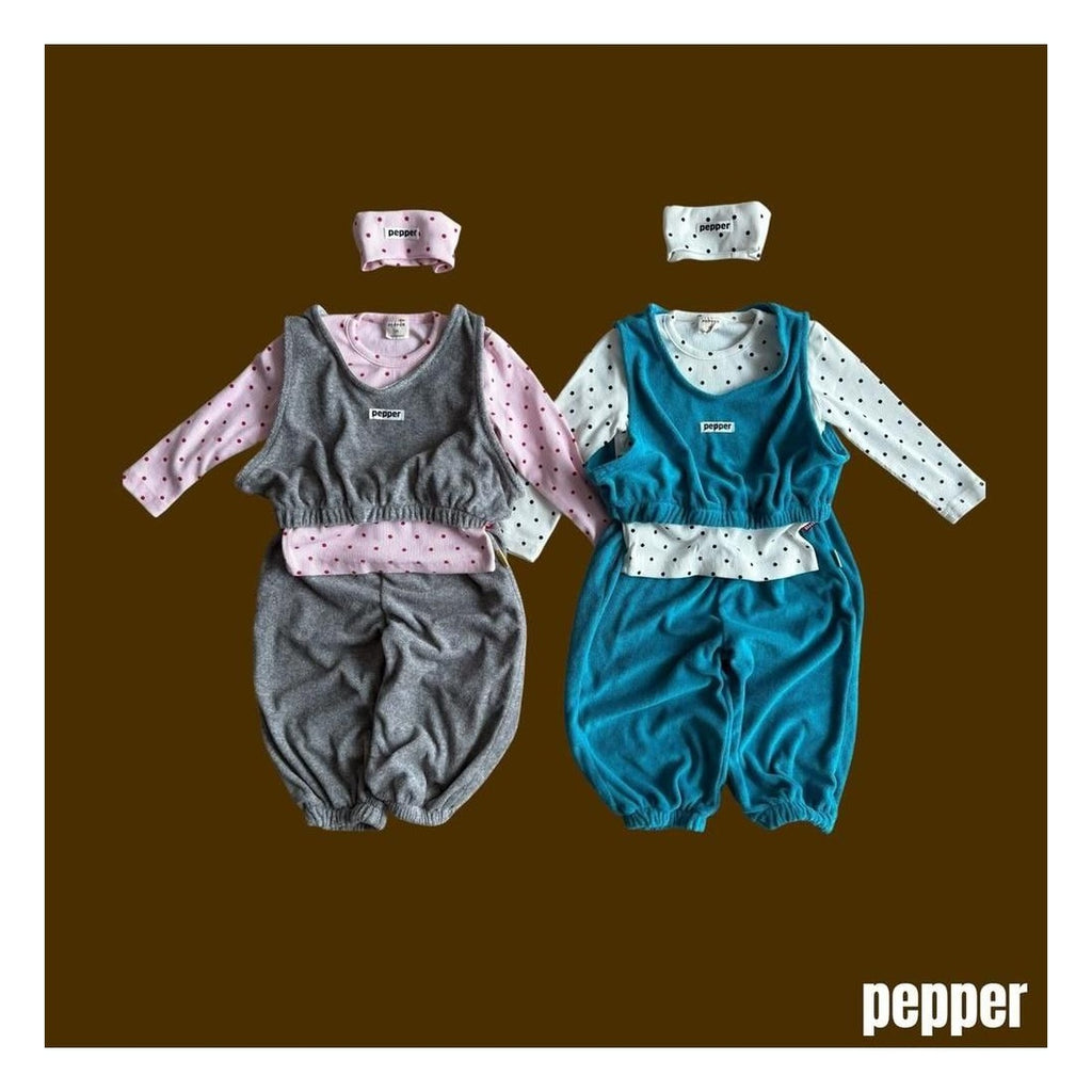 PEPPER ドット柄ヘアバンド FREE