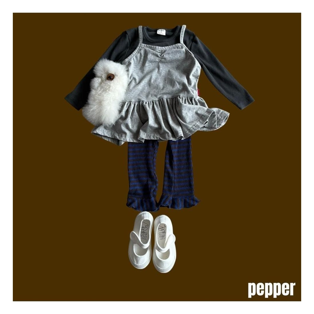 PEPPER リブTシャツ