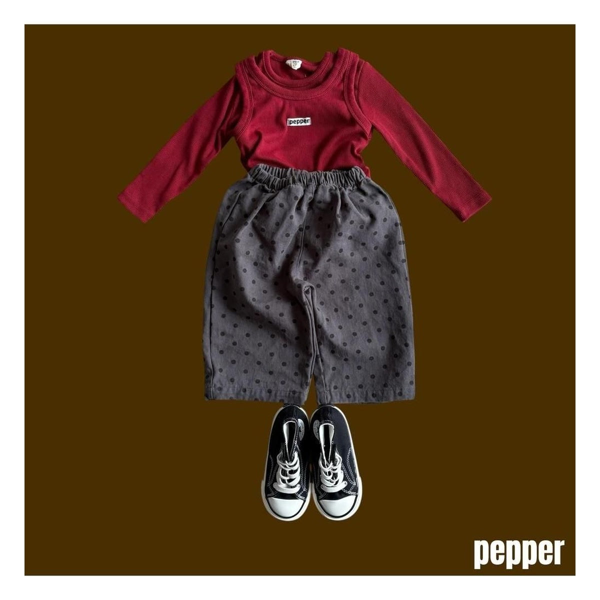 PEPPER リブTシャツ