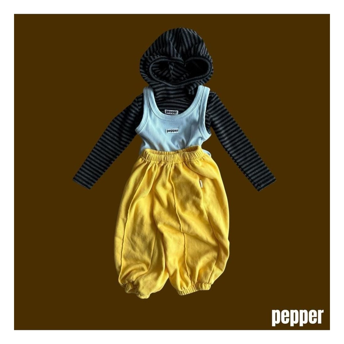 PEPPER リブレイヤードタンクトップ