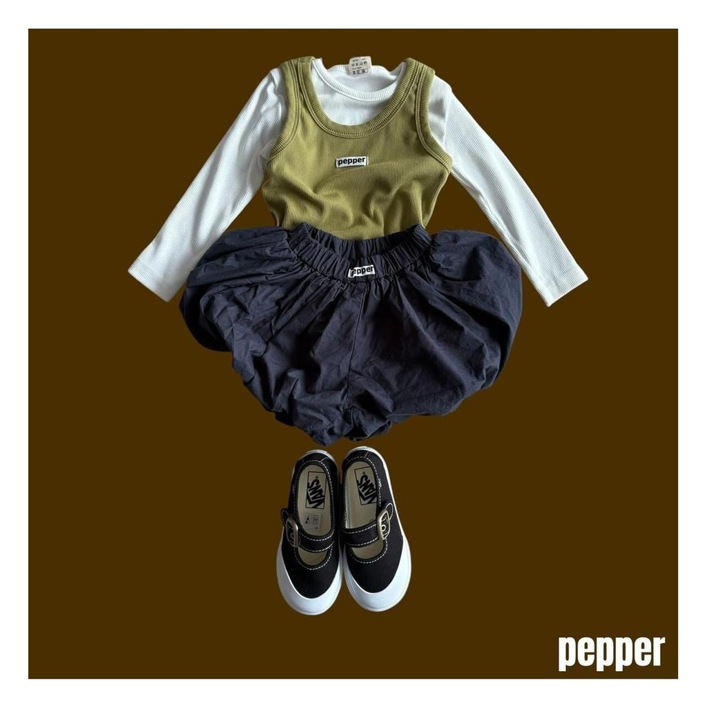PEPPER リブレイヤードタンクトップ