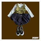 PEPPER リブレイヤードタンクトップ
