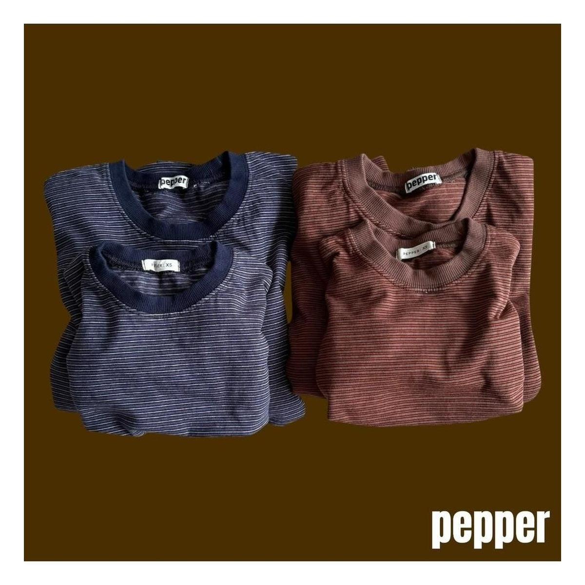 PEPPER ジェリーボーダーTシャツ