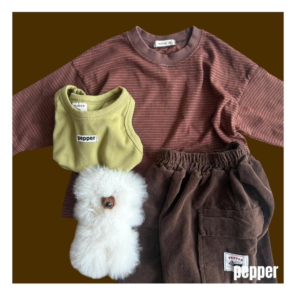 PEPPER ジェリーボーダーTシャツ