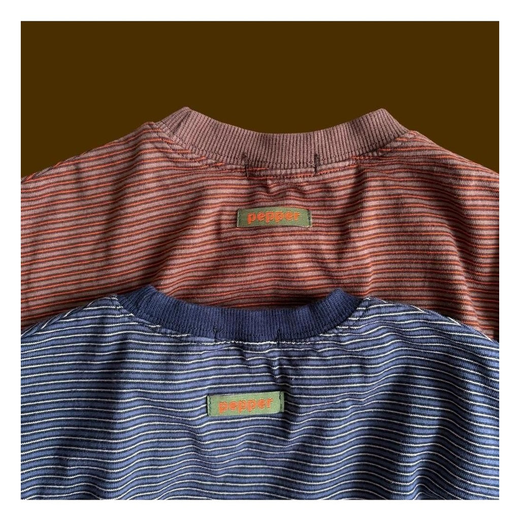 PEPPER ジェリーボーダーTシャツ