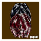 PEPPER ストライプ柄ジョガーパンツ