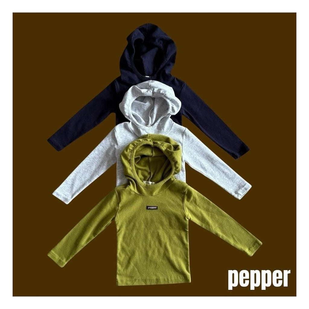 PEPPER フード付き抹茶パーカー