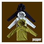 PEPPER フード付き抹茶パーカー