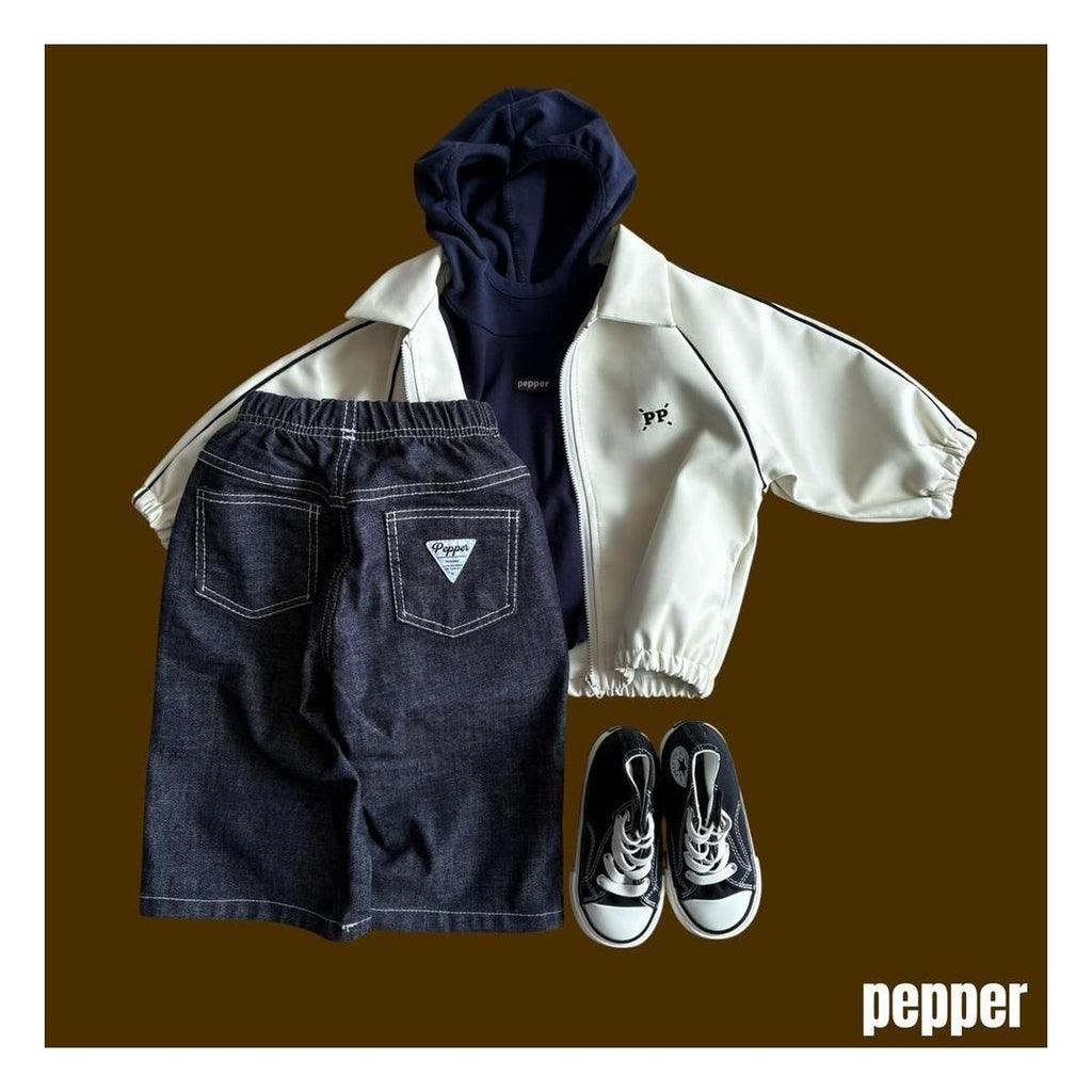 PEPPER フード付き抹茶パーカー