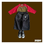PEPPER ノンフェードデニムパンツ